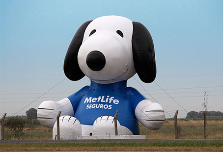 Snoopy inflable MetLife